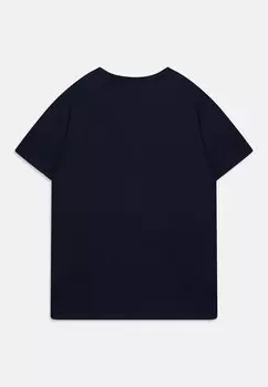 Футболка с принтом Logo Unisex Patagonia, новый темно-синий