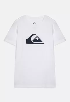 Футболка с принтом LOGO UNISEX Quiksilver, белый