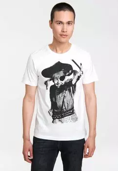 Футболка с принтом LOGOSHIRT, белый