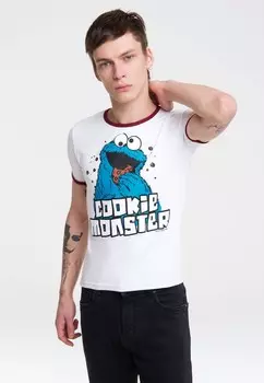 Футболка с принтом LOGOSHIRT, белый