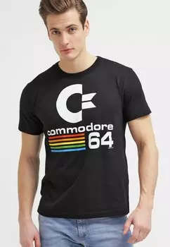 Футболка с принтом LOGOSHIRT, черный