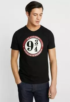 Футболка с принтом LOGOSHIRT, черный