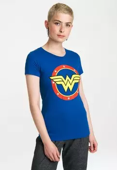 Футболка с принтом LOGOSHIRT, синий