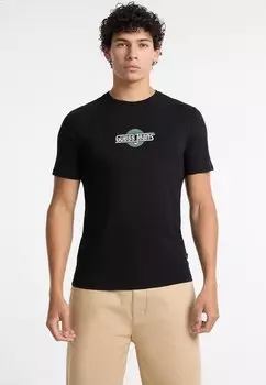 Футболка с принтом LOGOSTICKEREI Guess Jeans, черный