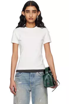 Футболка с принтом логотипа Acne Studios, белый