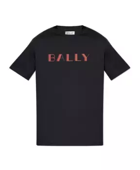 Футболка с принтом логотипа Bally, синий