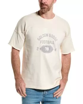 Футболка с принтом логотипа Golden Goose