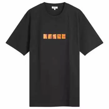 Футболка с принтом логотипа Йоханнеса Zoom Norse Projects, черный