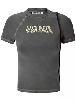 Футболка с принтом логотипа Ottolinger, серый