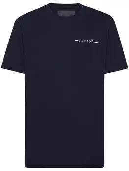 Футболка с принтом логотипа Philipp Plein, синий