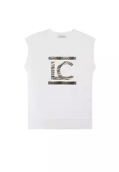 Футболка с принтом LOLA CASADEMUNT, белый