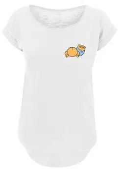 Футболка с принтом LONG CUT DISNEY WINNIE PUUH F4NT4STIC, белый