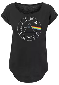 Футболка с принтом LONG CUT FLOYD VINTAGE PRISM LOGO BAND ROCK M F4NT4STIC, черный