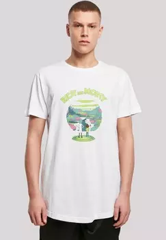 Футболка с принтом LONG CUT RICK AND MORTY F4NT4STIC, белый