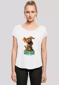 Футболка с принтом LONG CUT SCOOBY DOO PUPPY F4NT4STIC, белый