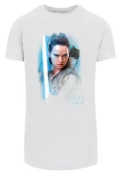 Футболка с принтом LONG CUT STAR WARS LAST JEDI REY BRUSHED F4NT4STIC, белый