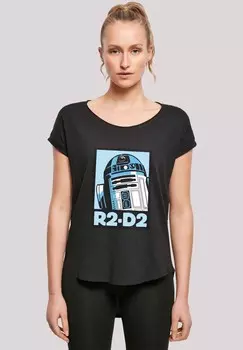 Футболка с принтом LONG CUT STAR WARS POSTER F4NT4STIC, черный