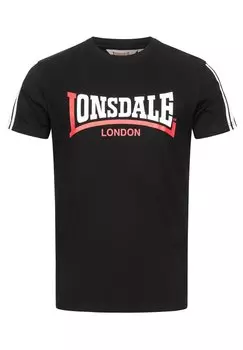 Футболка с принтом Lonsdale, черный