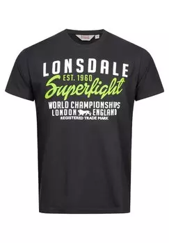 Футболка с принтом Lonsdale, черный