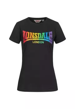 Футболка с принтом Lonsdale, черный