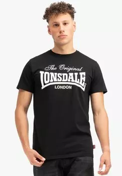 Футболка с принтом Lonsdale, черный