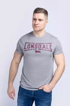 Футболка с принтом Lonsdale, серый