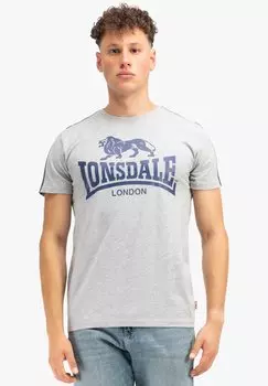 Футболка с принтом Lonsdale, серый