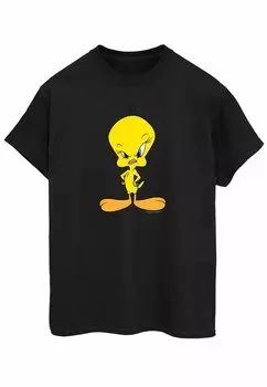 Футболка с принтом LOONEY TUNES ANGRY TWEETY ABSOLUTE CULT, цвет black