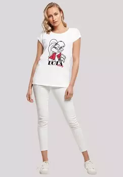 Футболка с принтом LOONEY TUNES CLASSIC LOLA BUNNY F4NT4STIC, белый