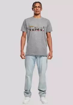 Футболка с принтом LOONEY TUNES DAFFY DUCK COLOUR CODE F4NT4STIC, серый