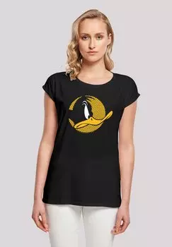 Футболка с принтом LOONEY TUNES DAFFY DUCK F4NT4STIC, черный