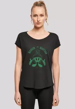 Футболка с принтом LOONEY TUNES MARVIN THE MARTIAN LARGE HEAD F4NT4STIC, черный