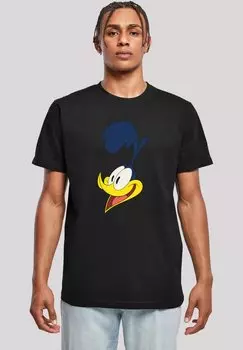 Футболка с принтом LOONEY TUNES ROAD RUNNER FACE F4NT4STIC, черный