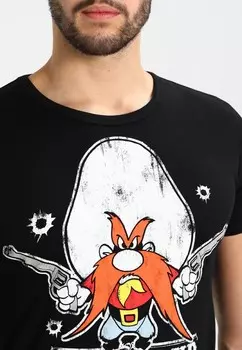 Футболка с принтом LOONEY TUNES SAY YOUR PRAYERS LOGOSHIRT, черный
