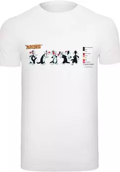 Футболка с принтом LOONEY TUNES SYLVESTER F4NT4STIC, белый