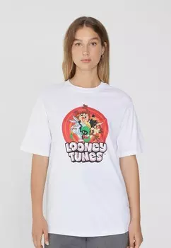 Футболка с принтом LOONEY TUNES Tezenis, кремовый