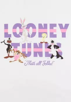 Футболка с принтом LOONEY TUNES THAT'S ALL FOLKS Re:Covered, белый