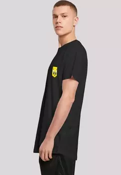 Футболка с принтом LOONEY TUNES TWEETY PIE FACE FAUX POCKET F4NT4STIC, черный