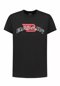 Футболка с принтом LOOSE FIT CREWNECK SS Ballin, цвет black