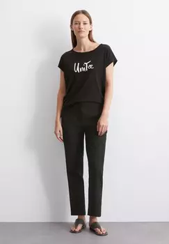 Футболка с принтом LOOSE Marc O'Polo, черный