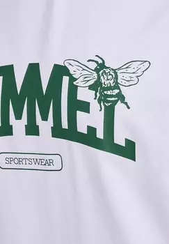 Футболка с принтом LOOSE UNIVERSITY BEE Hummel, белый