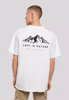 Футболка с принтом LOST IN NATURE F4NT4STIC, белый
