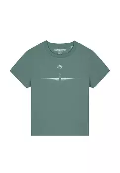 Футболка с принтом LOST IN SPACE watapparel, темно-зеленый