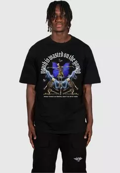 Футболка с принтом Lost Youth, черный