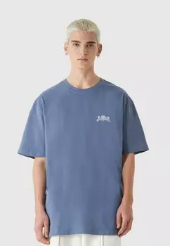Футболка с принтом Lost Youth, винтажный синий
