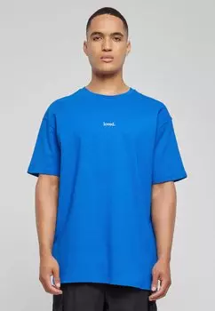 Футболка с принтом Love Heavy Oversized Merchcode, цвет cobalt blue