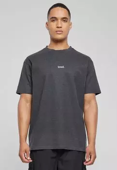 Футболка с принтом LOVE HEAVY OVERSIZED Merchcode, цвет charcoal