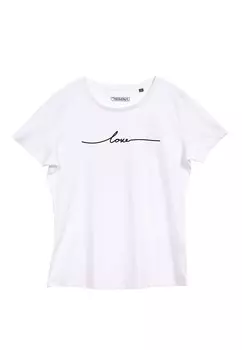 Футболка с принтом LOVE Mamino, белый