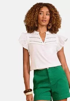 Футболка с принтом Love & Roses, белый