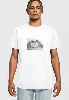 Футболка с принтом LOVE SIGN TEE Mister Tee, белый
